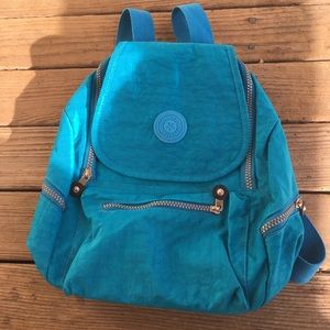 Cute small blue backpack
